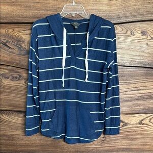 Navy Blue Striped Hoodie by Aeropostale